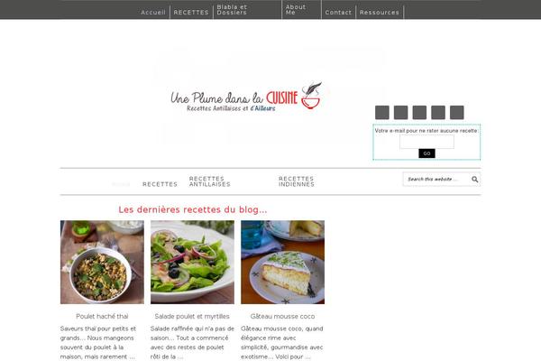 Foodie Pro theme site design template sample