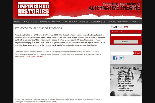 Chronicle theme site design template sample