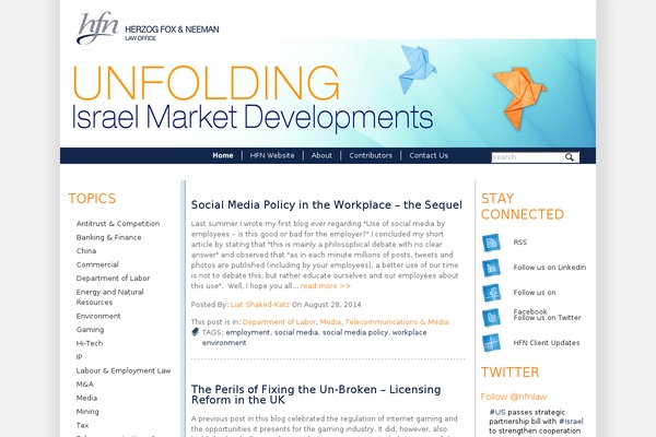 Site using Brankic Twitter Widget plugin