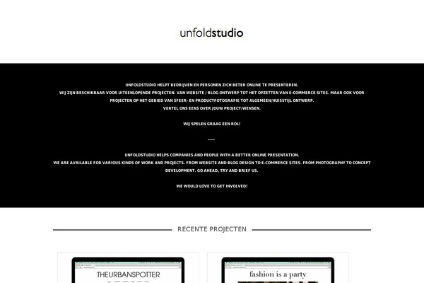 Portfolio theme site design template sample