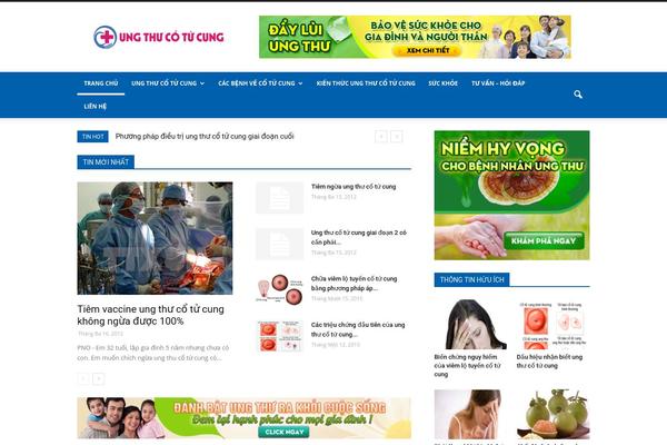 Newspaper theme site design template sample