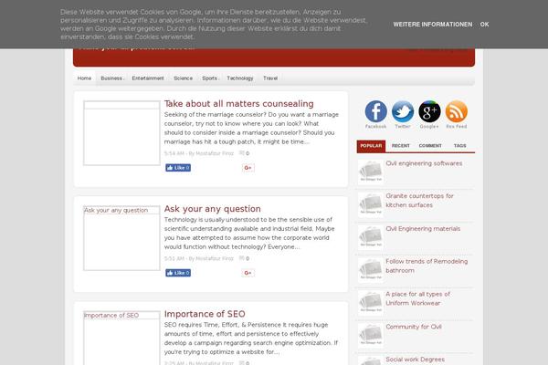Newswire theme site design template sample