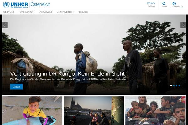 unhcr.at site used Unhcr_pagebuilder