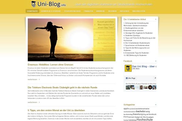 Horizons theme site design template sample
