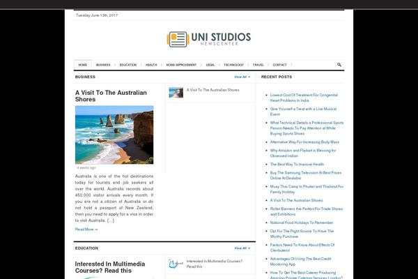 Daily Press theme site design template sample