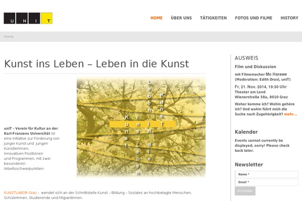 Unit theme site design template sample