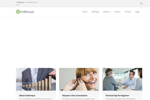 Financebank theme site design template sample