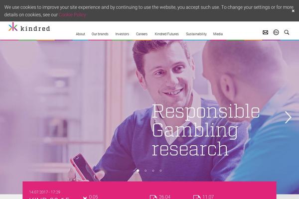 Kindred theme site design template sample
