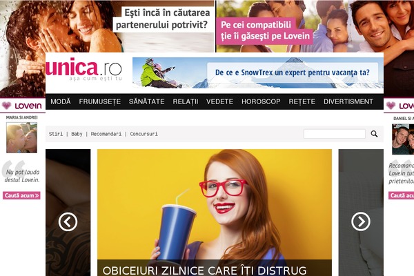 unica theme websites examples