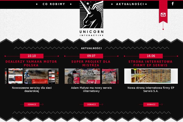 Unicorn theme site design template sample