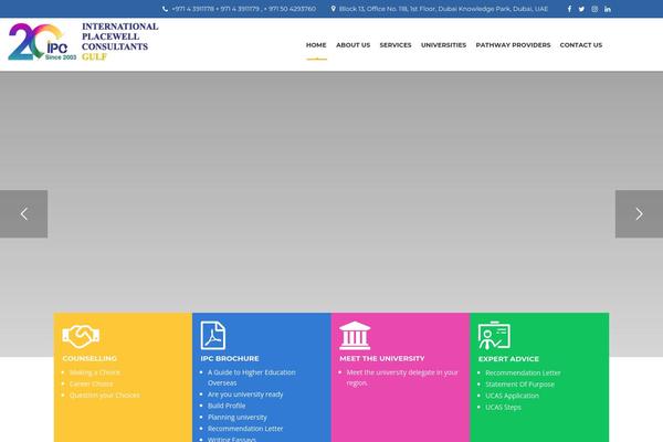 Site using Carousel Slider plugin