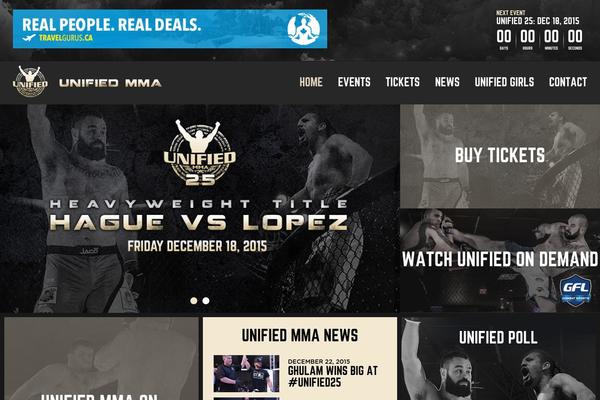 Unified theme site design template sample