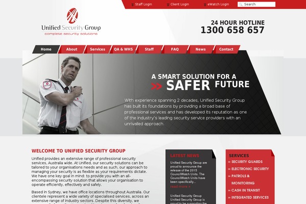unifiedsecurity.com.au site used Unified