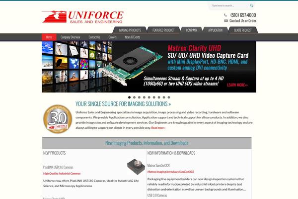 Uni theme site design template sample