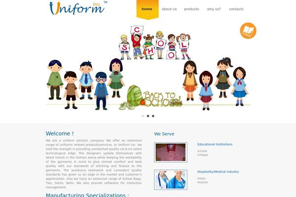 Vulcan theme site design template sample