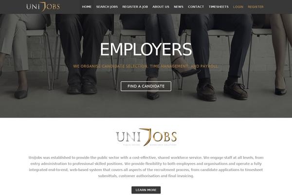 Jobseek theme site design template sample