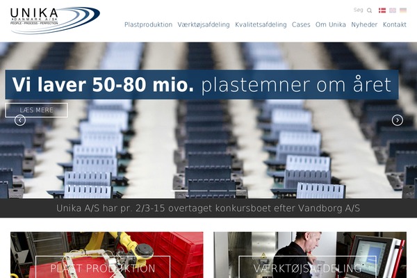 unika.dk site used Unika
