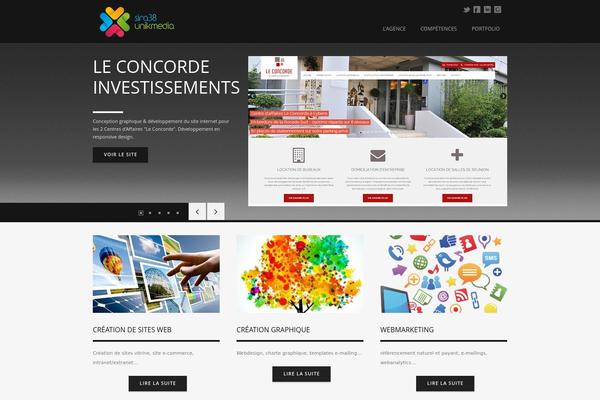 Lucidpress theme site design template sample