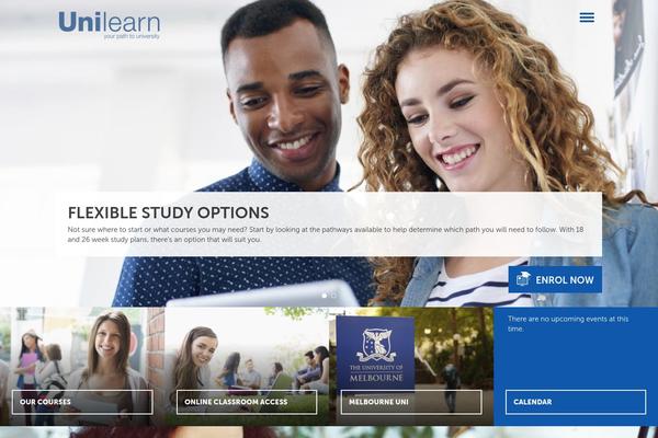 Unilearn theme site design template sample