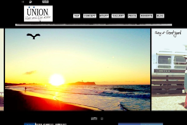 union-hair.jp site used Union