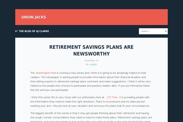 Thoughts theme site design template sample