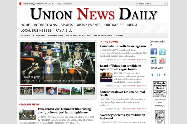 Advanced Newspaper theme site design template sample