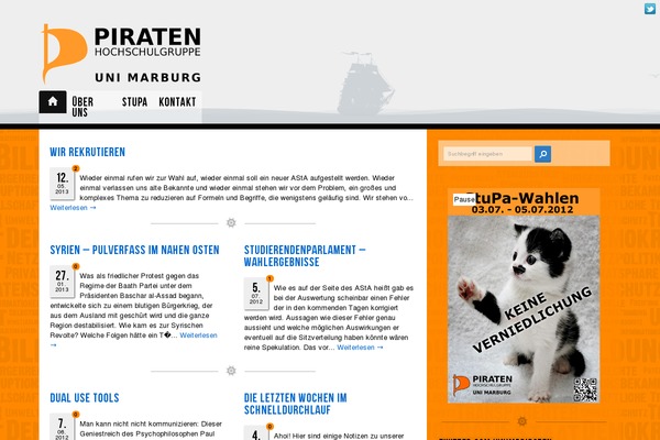 unipiraten.de site used Piratenkleider