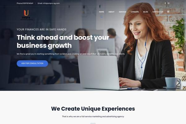 Unbound theme site design template sample