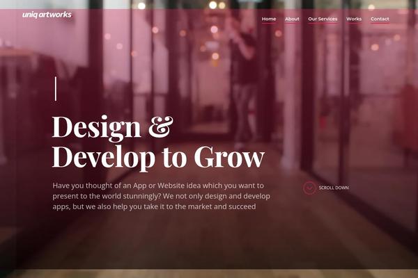 Amos theme site design template sample