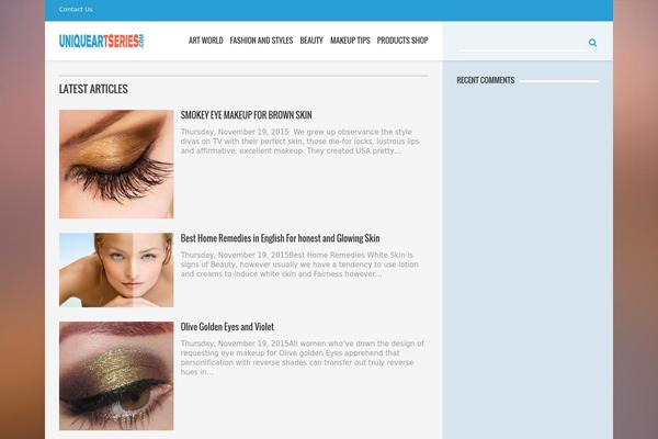 AquaMag theme site design template sample