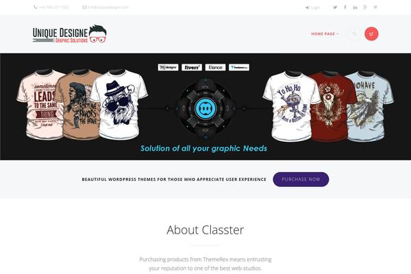 uniquedesigne.com site used Classter