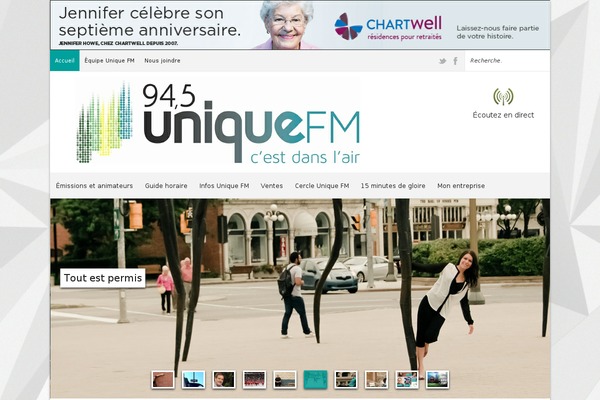 uniquefm.ca site used Triangle Magazine