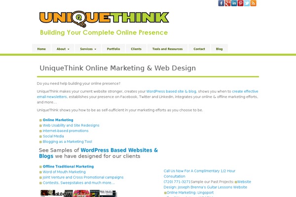 Barely Corporate Child website example screenshot