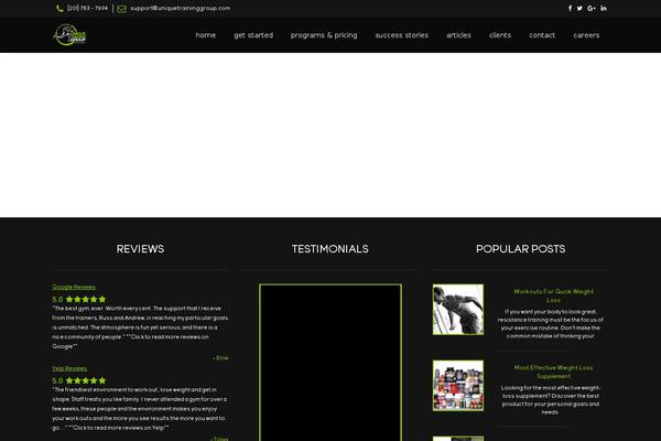 North theme site design template sample