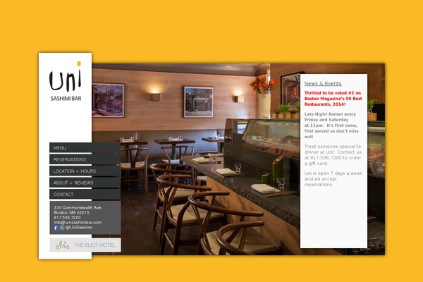 unisashimibar.com site used Uni