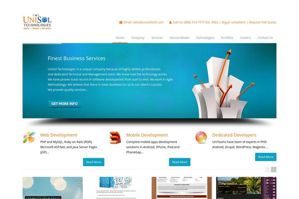 Astrum theme site design template sample