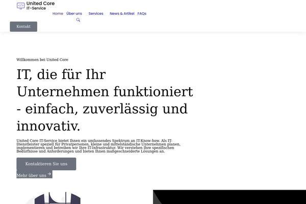 The7 Child theme site design template sample