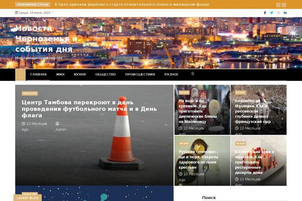 Ample Magazine theme site design template sample