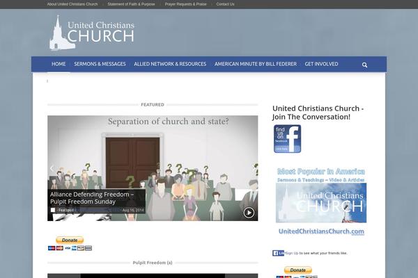 Magazin theme site design template sample