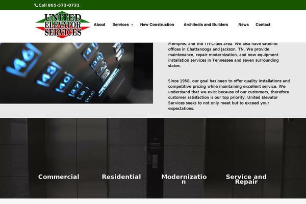 unitedelevator.com site used Ue-theme