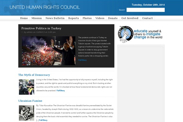 unitedhumanrights.org site used Gotham News