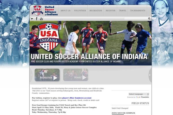 unitedsoccerallianceindiana.org site used Juggernaut