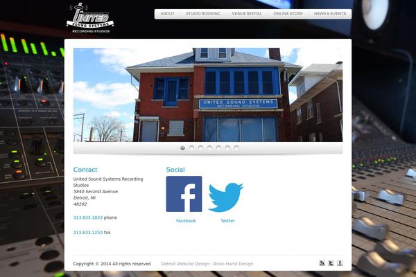 unitedsoundsystemsrecordingstudios.com site used Breeze