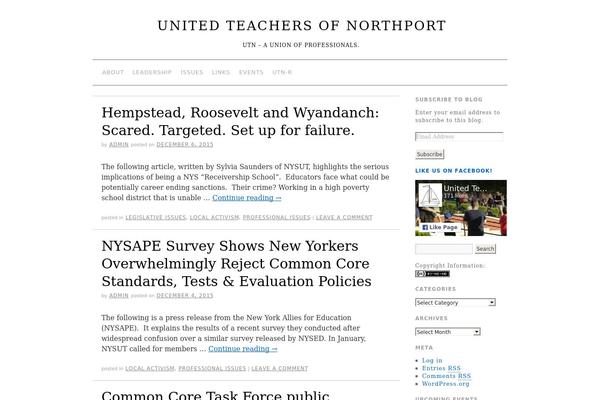 Mission News theme site design template sample