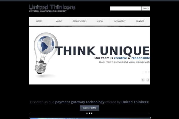 Think theme site design template sample