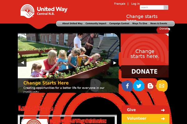 Unitedway theme site design template sample