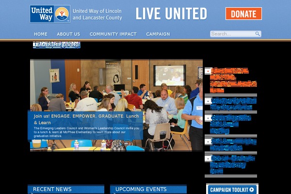 united-way theme websites examples