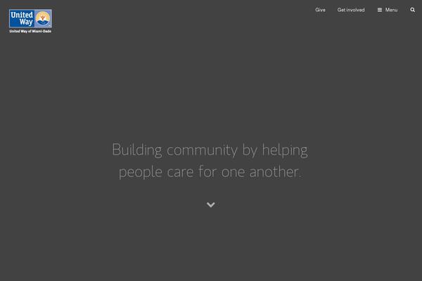 unitedwaymiami.org site used Redesign-theme