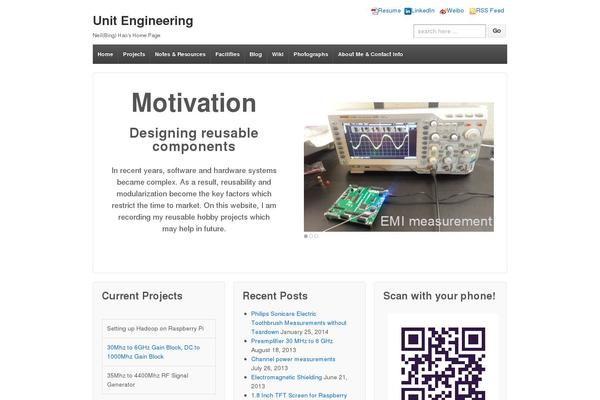 WordPress website example screenshot