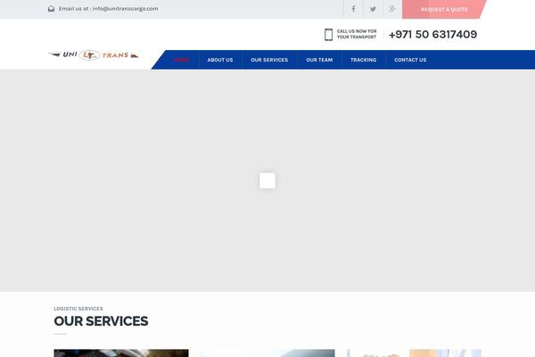 Transport theme site design template sample